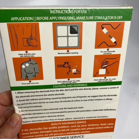 TENS unit replacement pads electrodes bundle of 3) 20 pack new in package - Picture 3 of 5